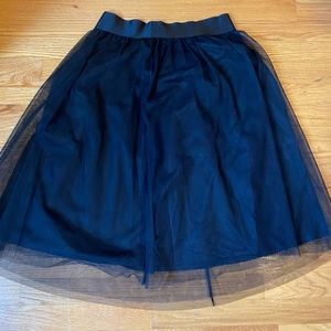 NWT Express Black Tulle Skirt